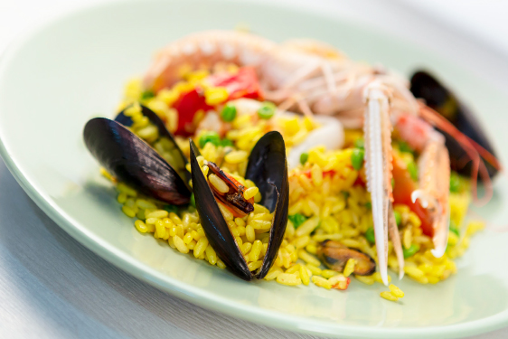 Paella de marisco
