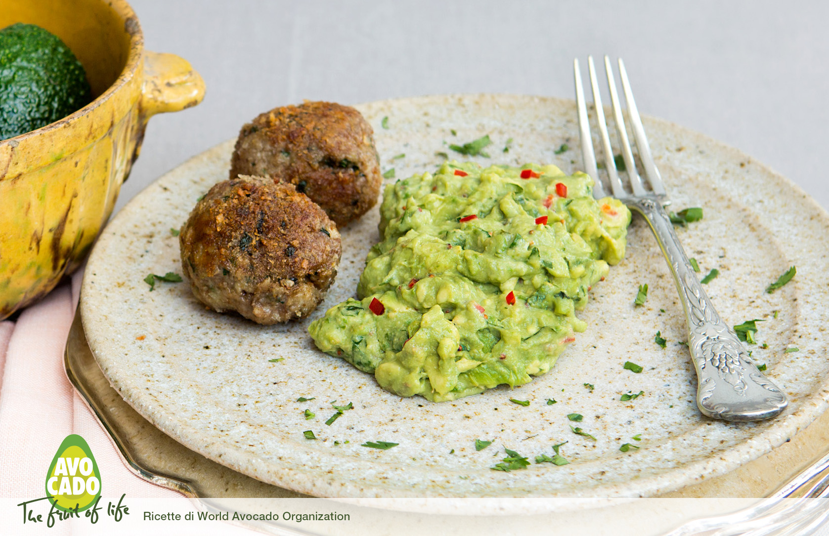 Polpette italiane con guacamole