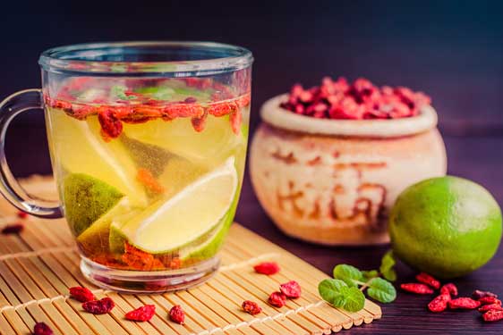 Tisana con Bacche di Goji